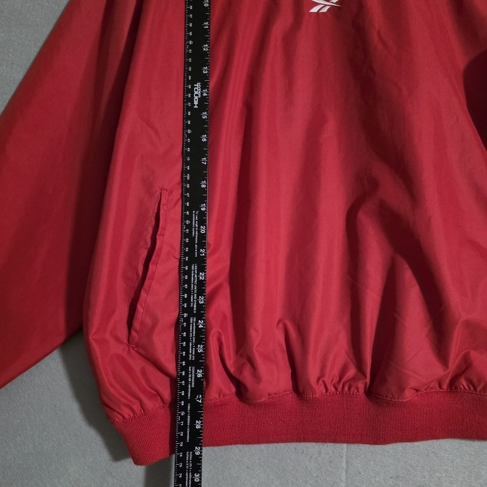 VTG Reebok Mens Wisconsin Badgers Embroidered Windbreaker Size Large - Picture 4 of 12